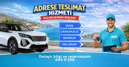 Adrese Teslim Araç Kiralama Ege Bölgesinde Başladı!